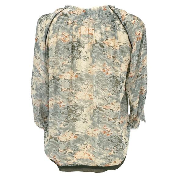 JOIE Watercolor Cloud Perry Silk Top Blouse XS - Picture 5 of 11